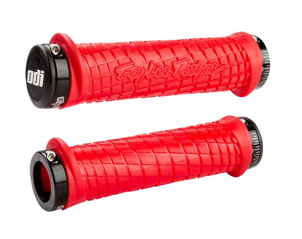 ODI GRIPS Troy Lee Designs Signature ATV Lock-On bónuszcsomag piros w/fekete bilincsek