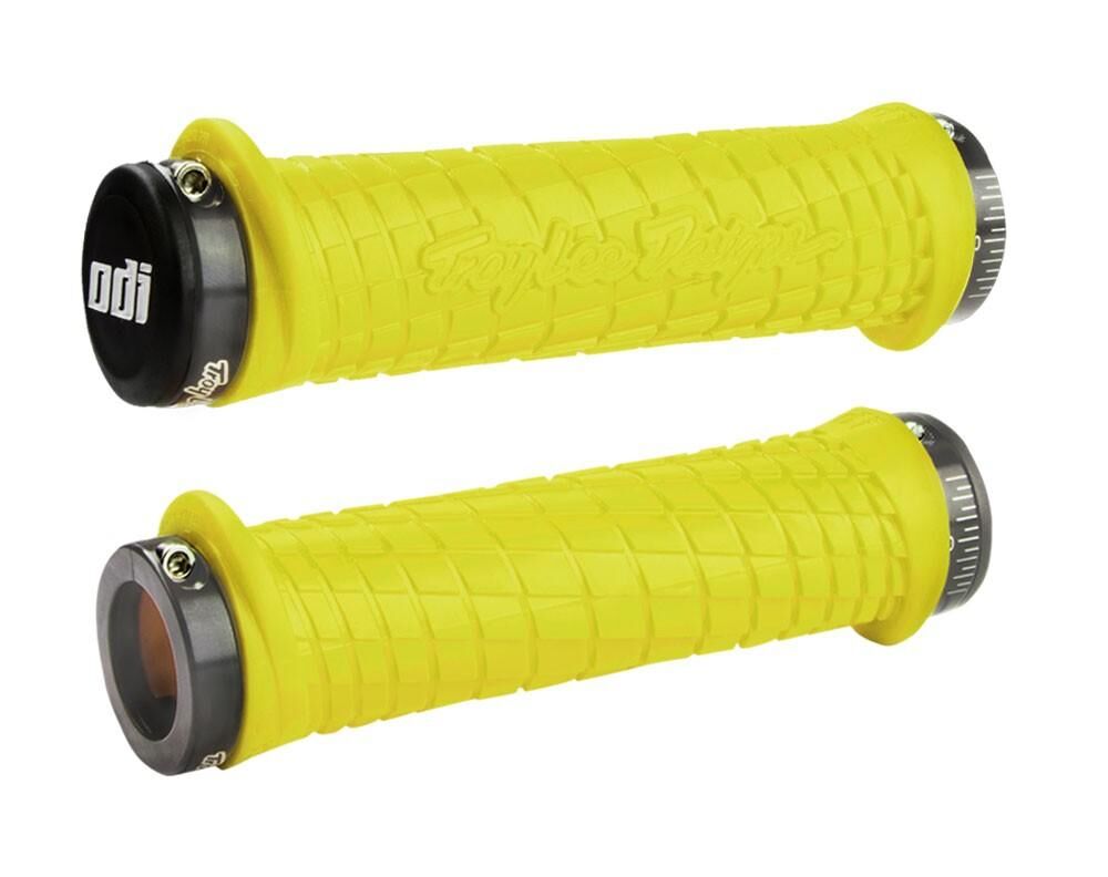 ODI GRIPS Troy Lee Designs Signature ATV Lock-On bónuszcsomag sárga, szürke bilincsekkel