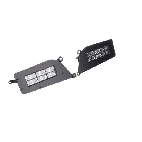 SHARK LED fényszórók Polaris ATV-hez, UTV háttérvilágítással, 2 db