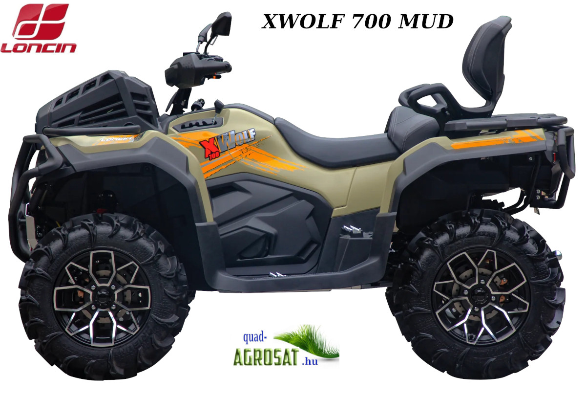 LONCIN XWOLF 700 MUD ,EPS szervós , 2 személyes nyújtott alváz.